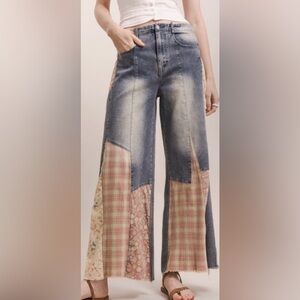 NWT Patchworks Jeans Blue Velvet